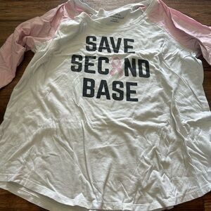 Torrid Breast Cancer Baseball Tee 2X